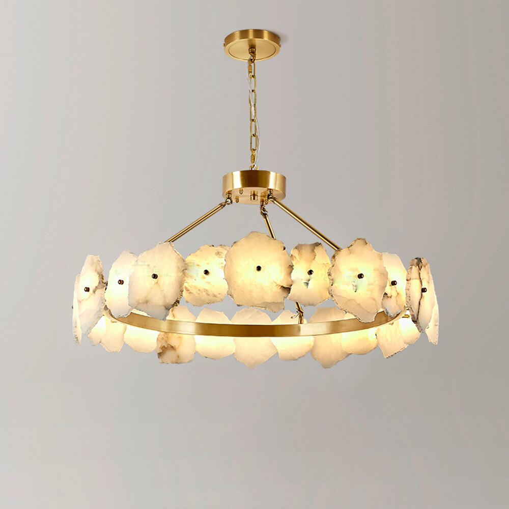 Copper Metal Linear chandelier - Dune Bay for dining room view 1