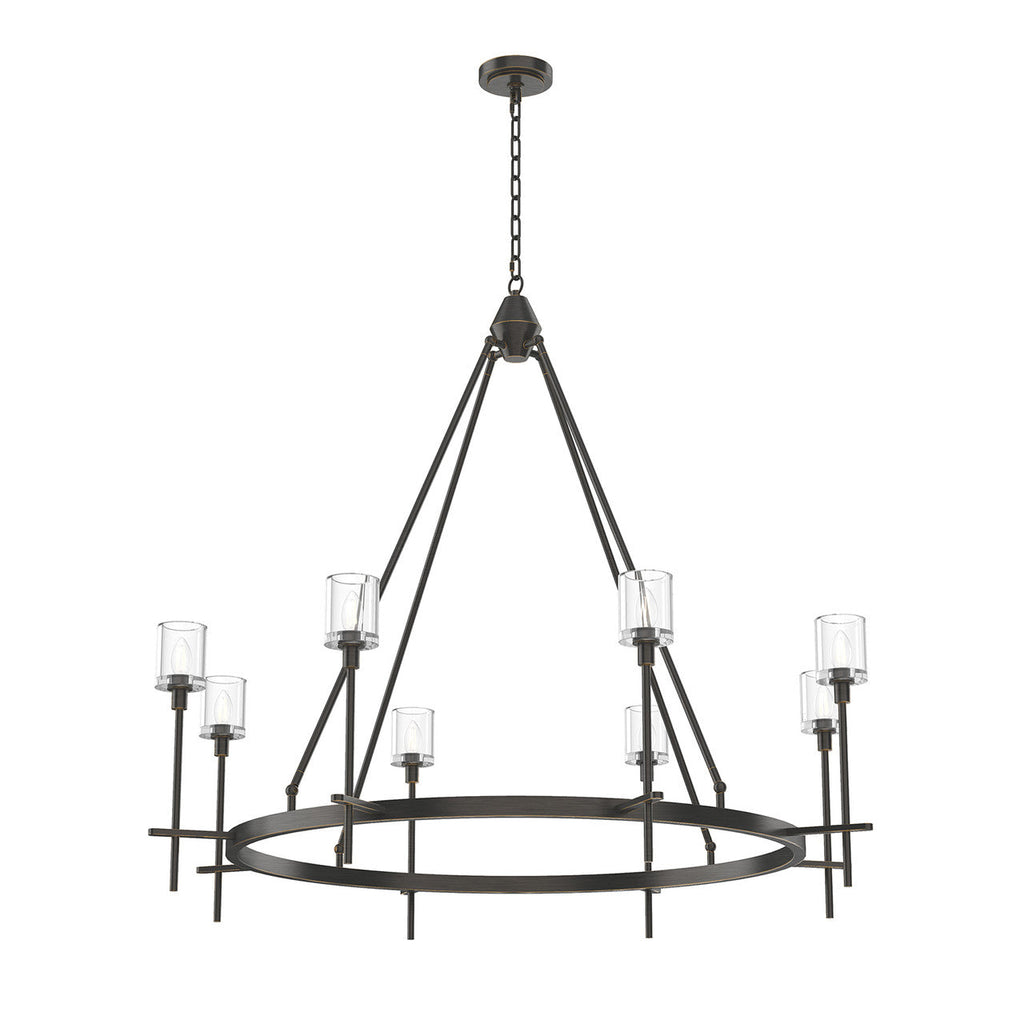 Bronze Crystal chandelier - Maris Harbor for dining room view 2