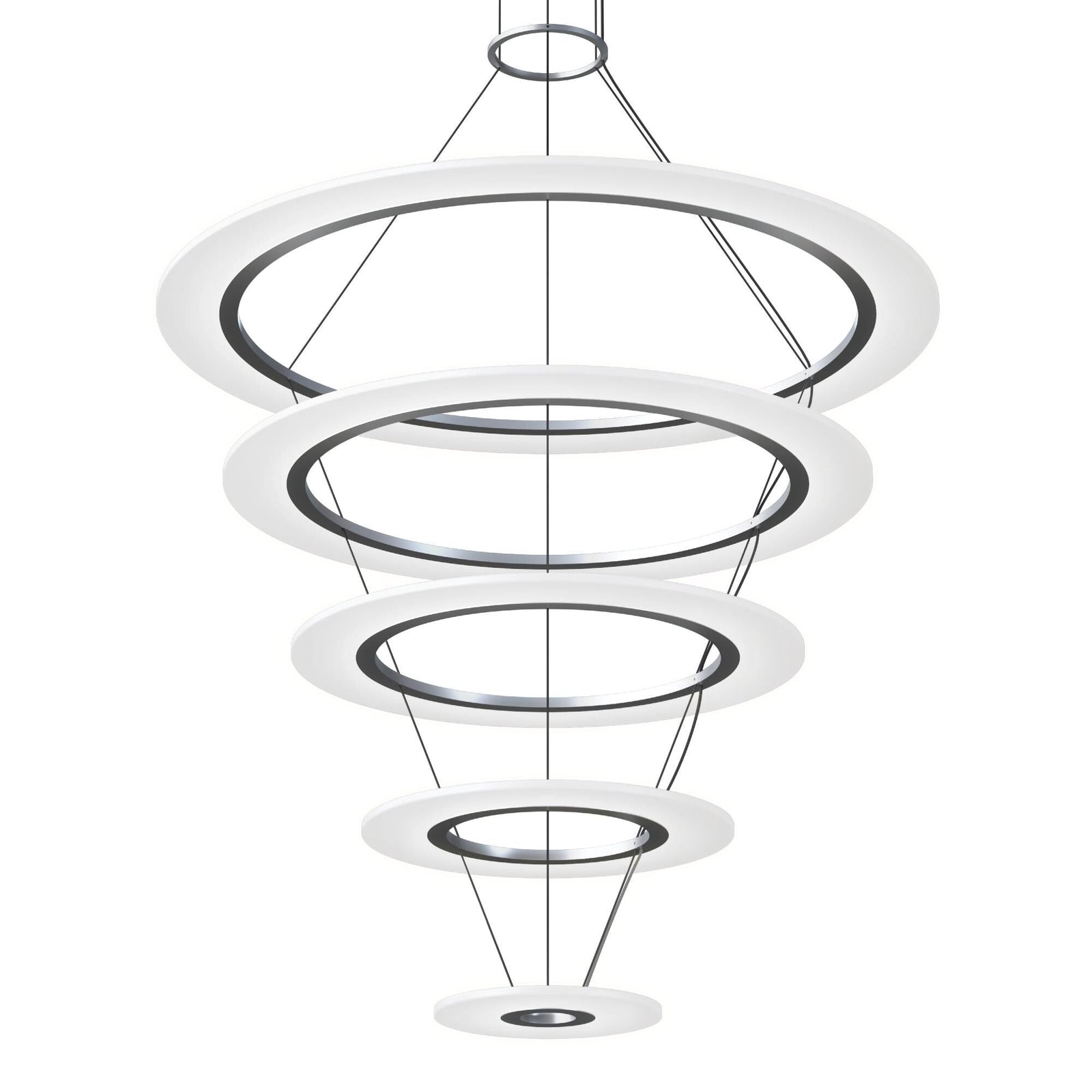 37 in. LED Chandelier - Finch Vale for dining room view 1