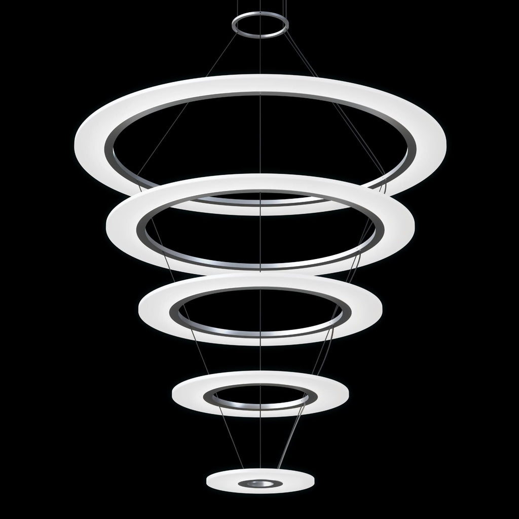 37 in. LED Chandelier - Finch Vale for dining room view 2