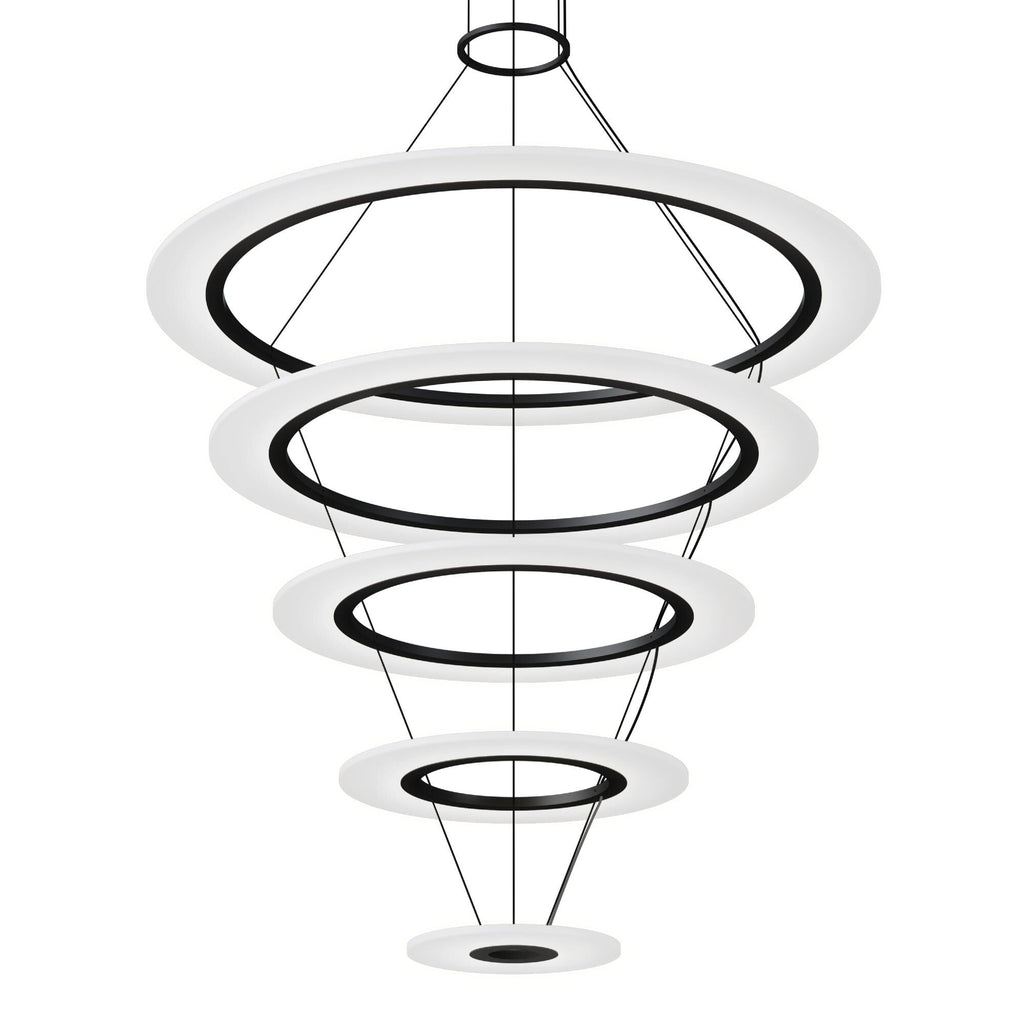 37 in. LED Chandelier - Finch Vale for dining room view 3