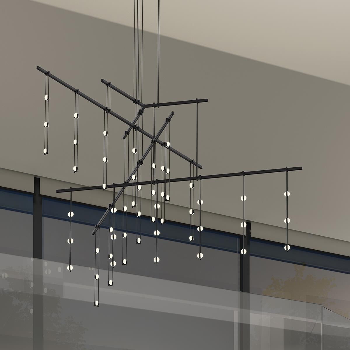 83 in. LED Chandelier - Winslow Vale for dining room view 8