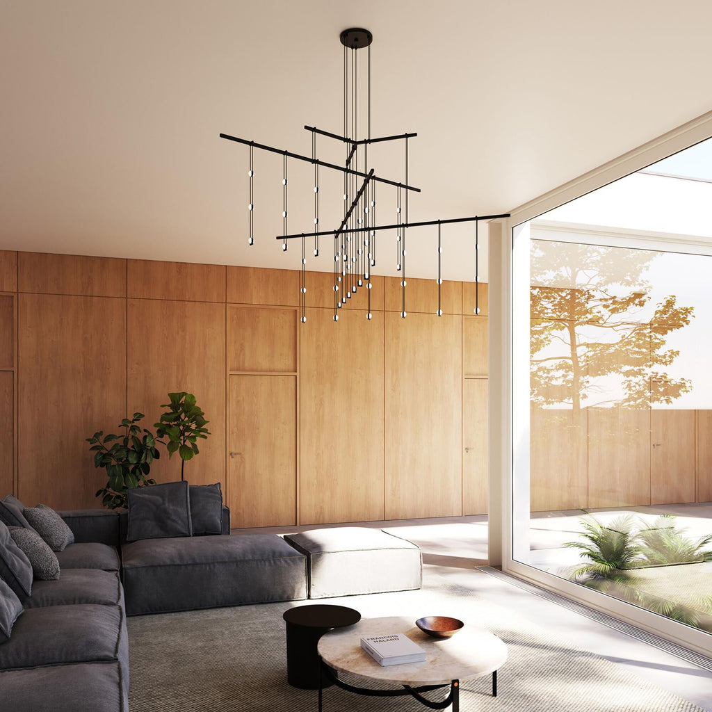 83 in. LED Chandelier - Winslow Vale for dining room view 6