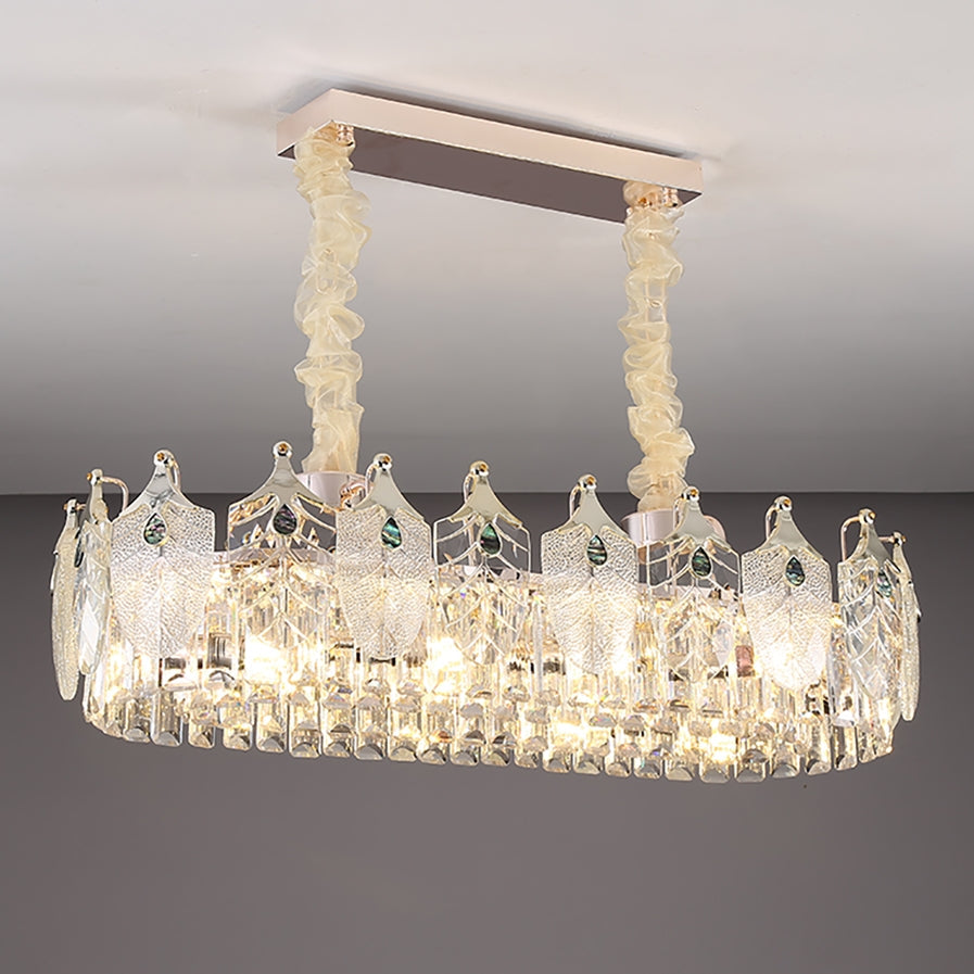 Clear Crystal chandelier - Ivara Lane for dining room view 2