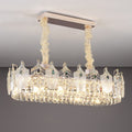 Clear Crystal chandelier - Ivara Lane for dining room view 2
