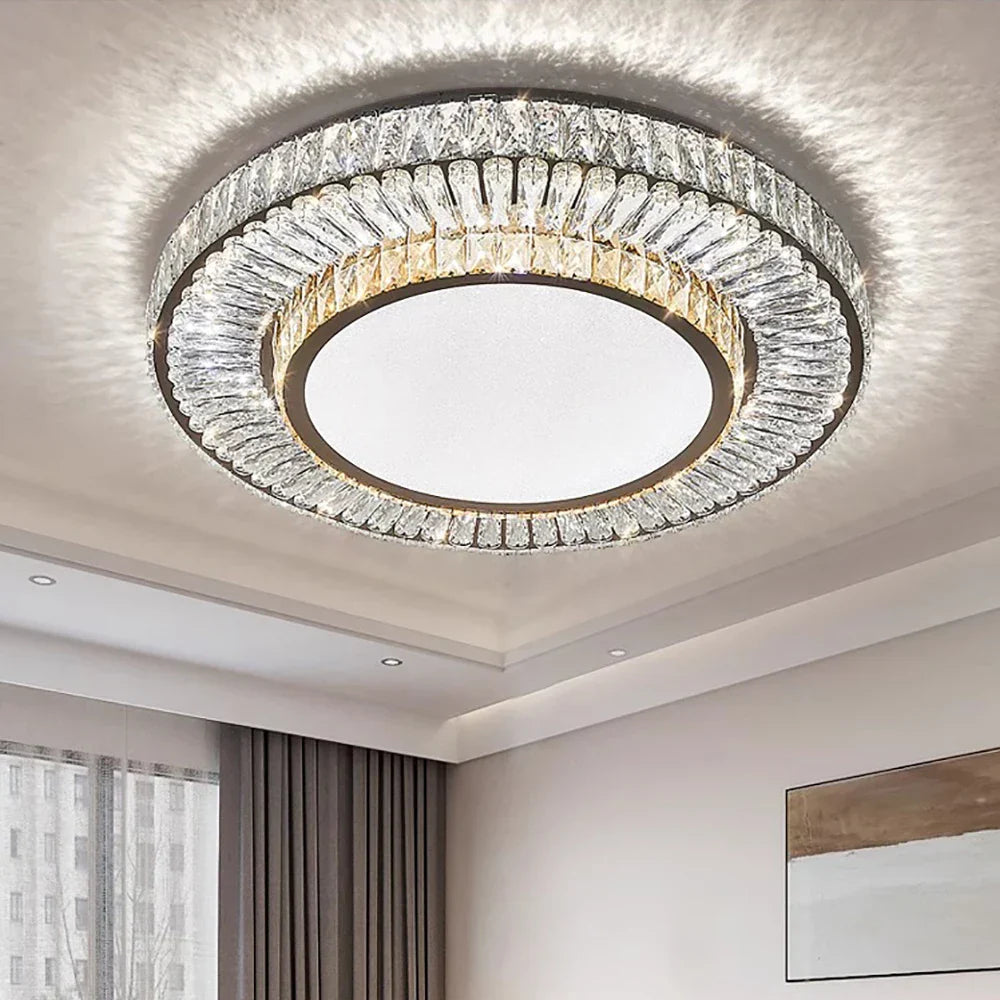White Crystal chandelier - Jessa Bay for dining room view 5