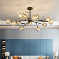 Black Crystal Branch chandelier - Kairo Bay for dining room view 1
