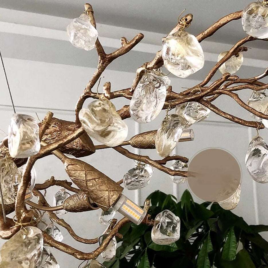 Clear Crystal chandelier - Gemma Court for dining room view 4