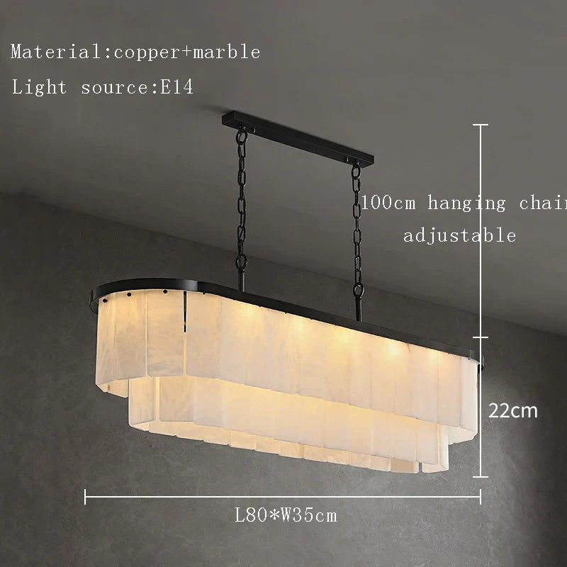 White Metal chandelier - Verona Lane for dining room view 4