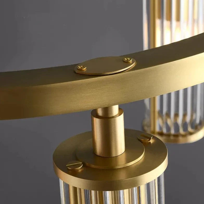 Copper Glass chandelier - Mira House for dining room view 4