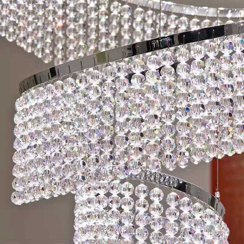 White Crystal chandelier - Viana House for dining room view 5