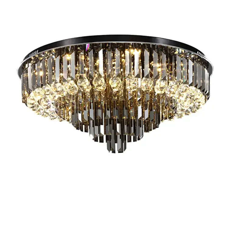 Smoke Crystal chandelier - Orion Bay for dining room view 8