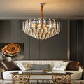 White Crystal chandelier - Piper House for dining room view 1