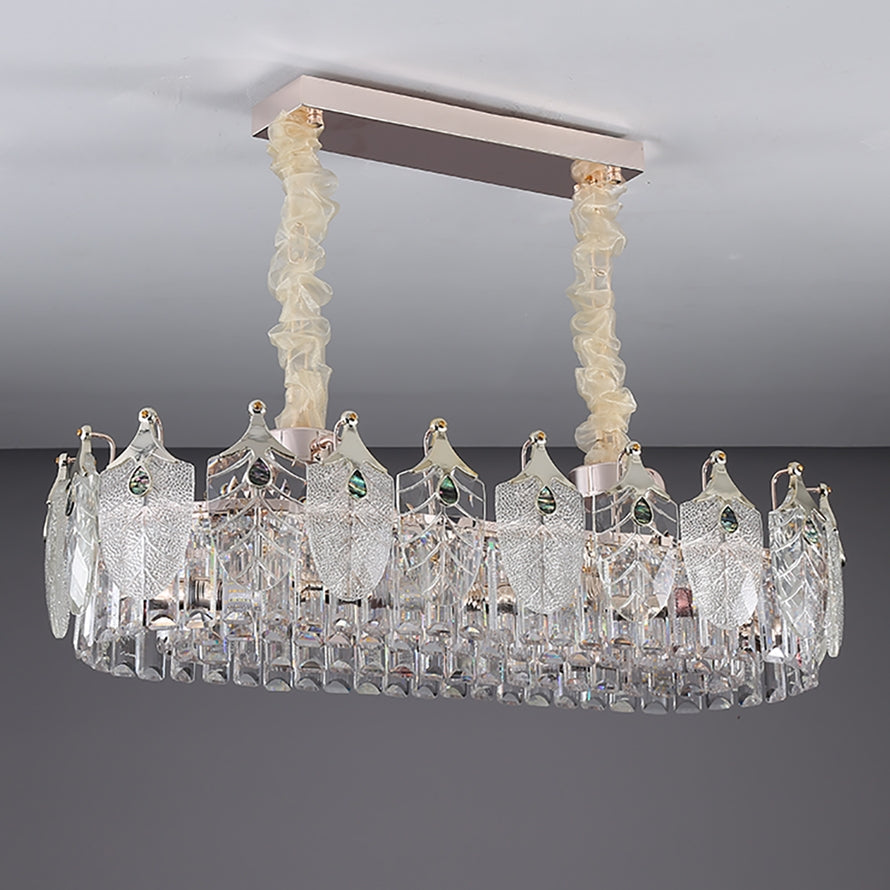 Clear Crystal chandelier - Ivara Lane for dining room view 3