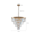 23.6" Gio Crystal Chandelier
