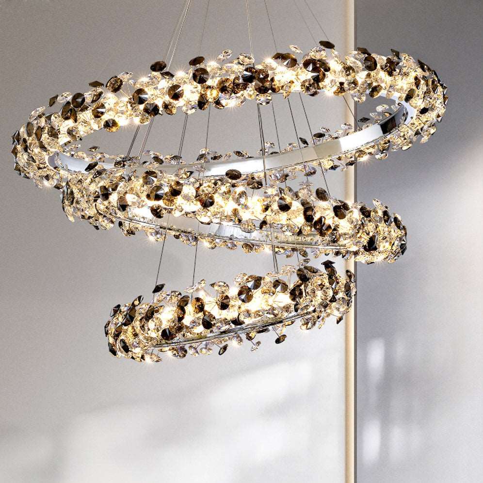Crystal chandelier - Flora Bay for dining room view 2