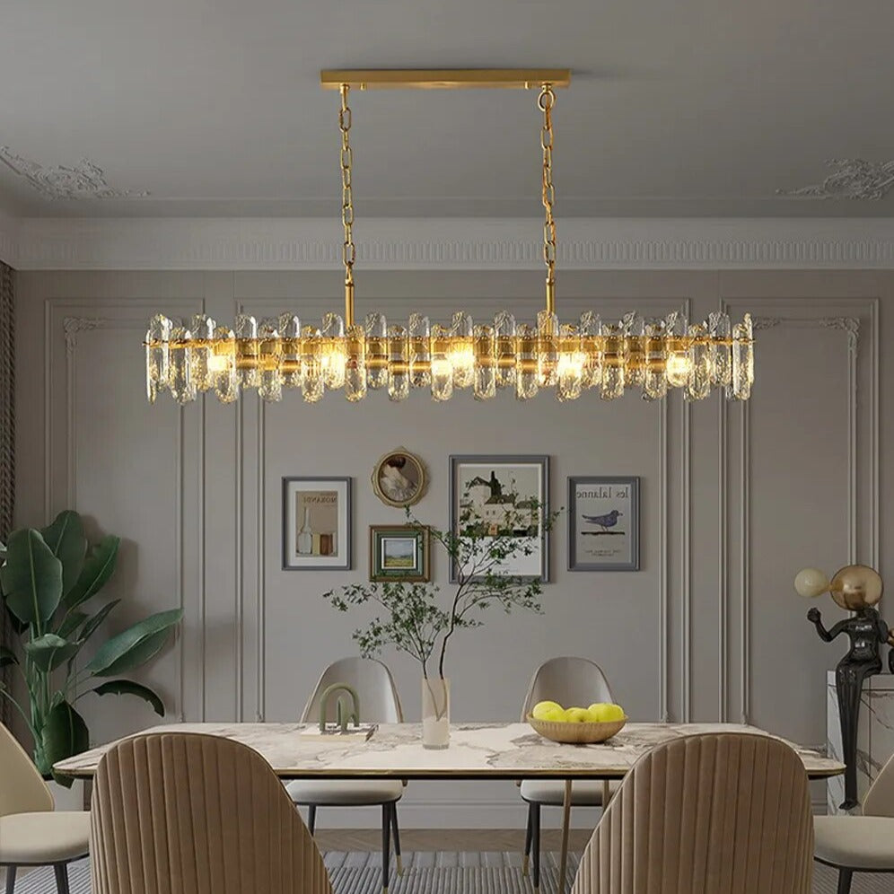 Clear Crystal chandelier - Bexley Court for dining room view 2