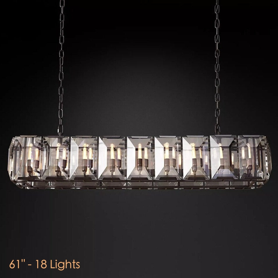 Black Crystal chandelier - Ilona Lane for dining room view 7