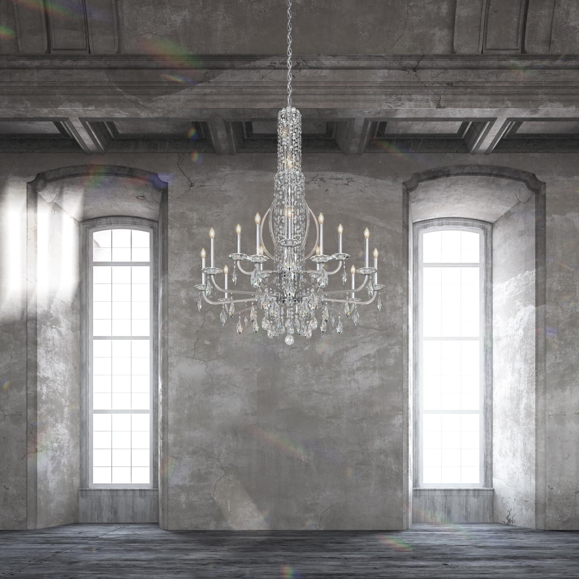 Candle chandelier - Clara Arc for dining room view 2