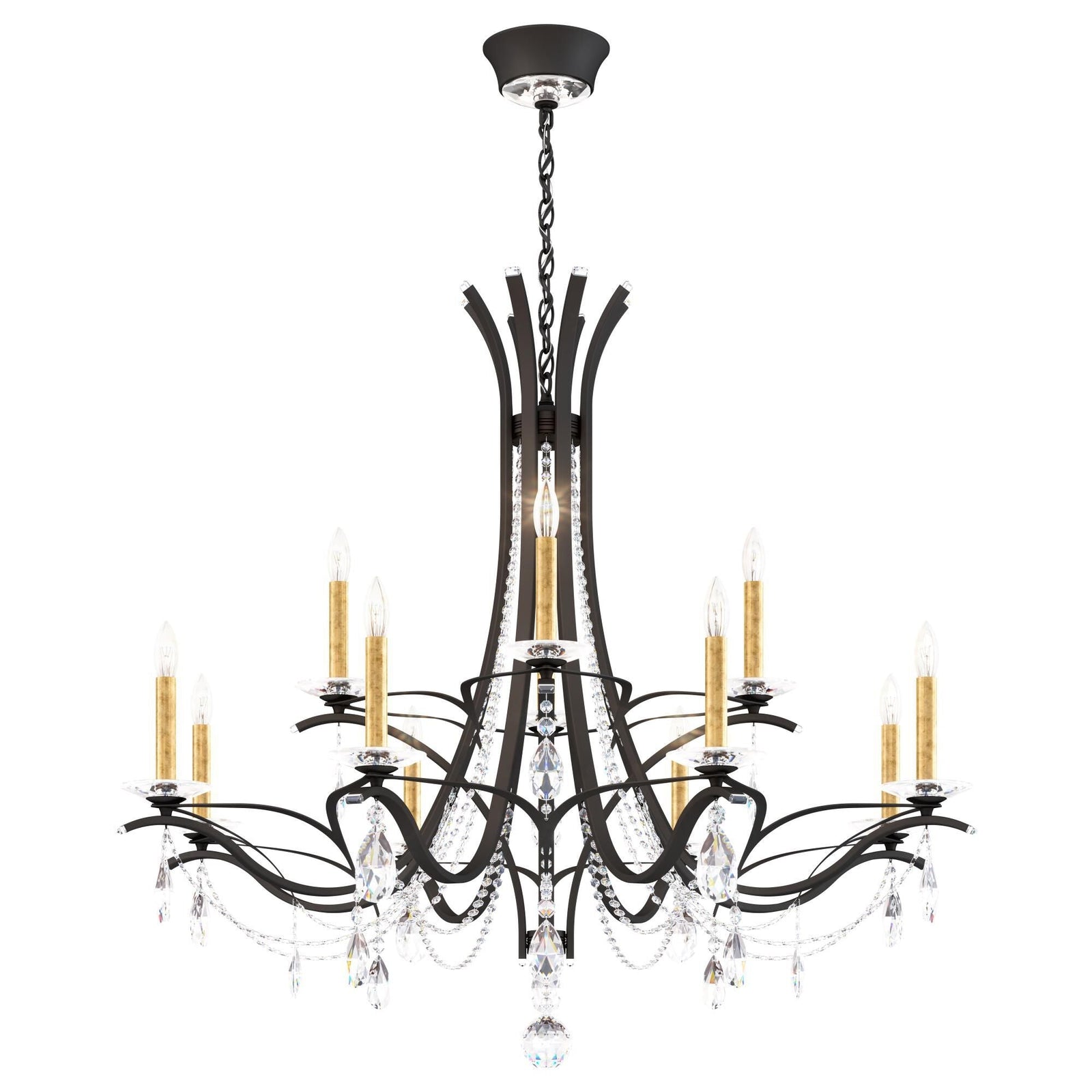 Candle chandelier - Thalia Arc for dining room view 1