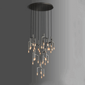 Steel Linear chandelier - Rumi Lane for dining room view 1