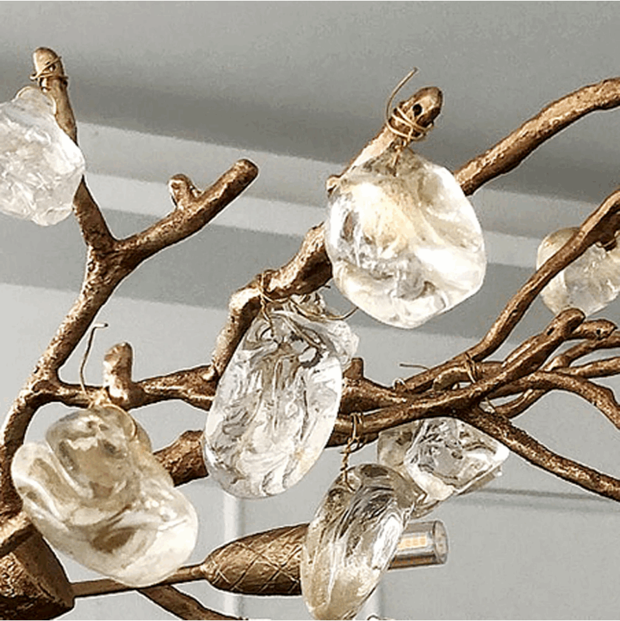 Clear Crystal chandelier - Gemma Court for dining room view 5