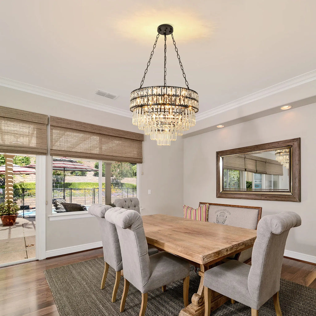 Crystal chandelier - Yule Bay for dining room view 3