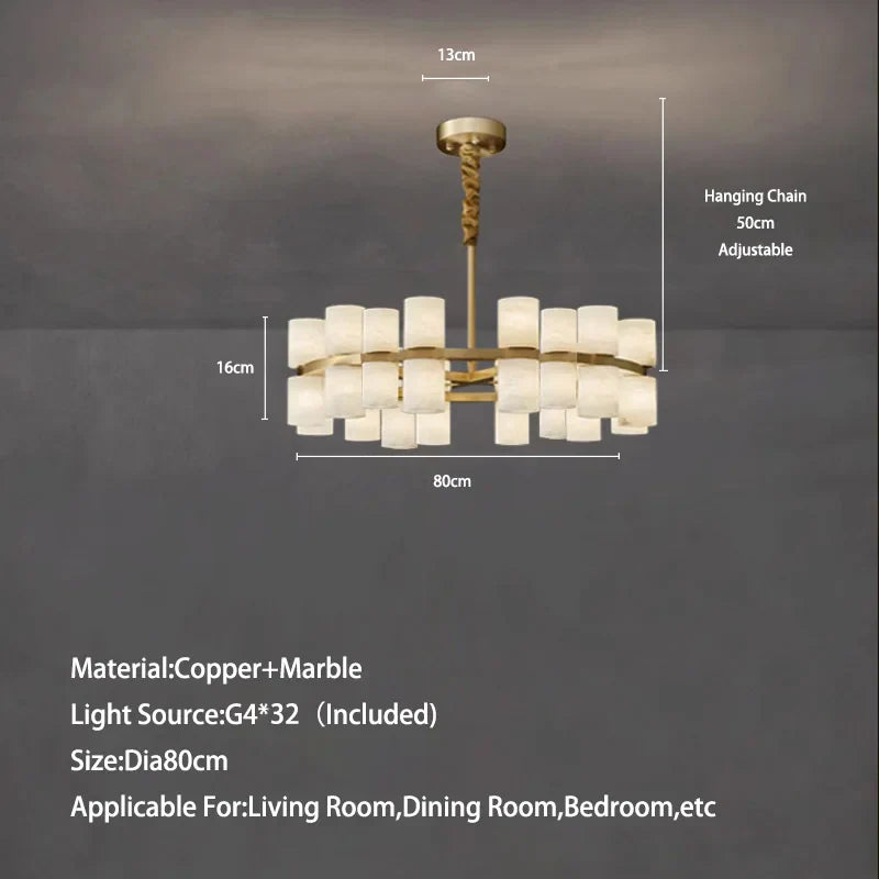 White Metal chandelier - Nysa House for dining room view 8