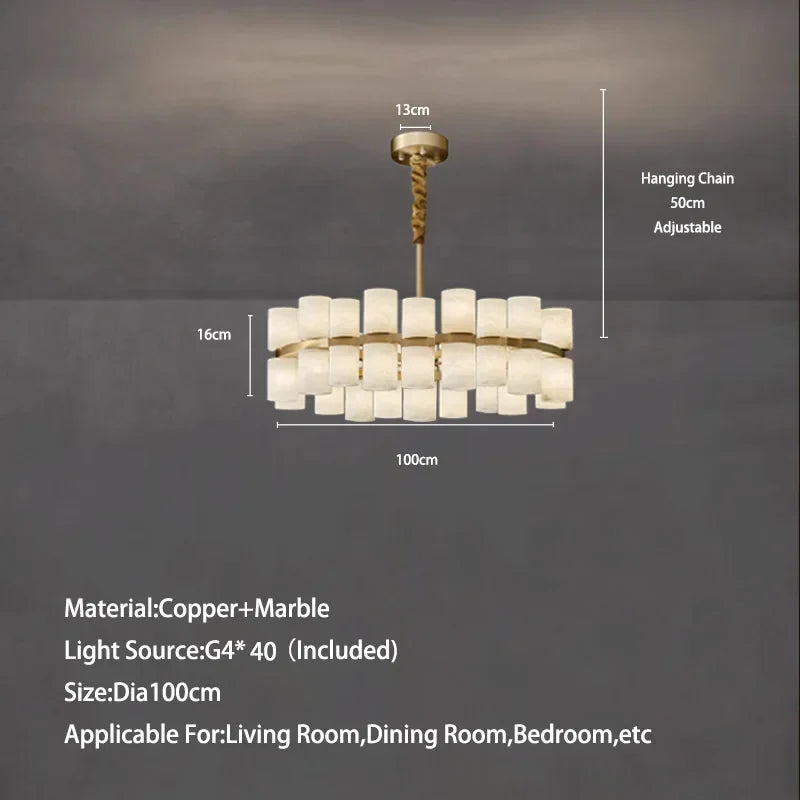 White Metal chandelier - Nysa House for dining room view 7
