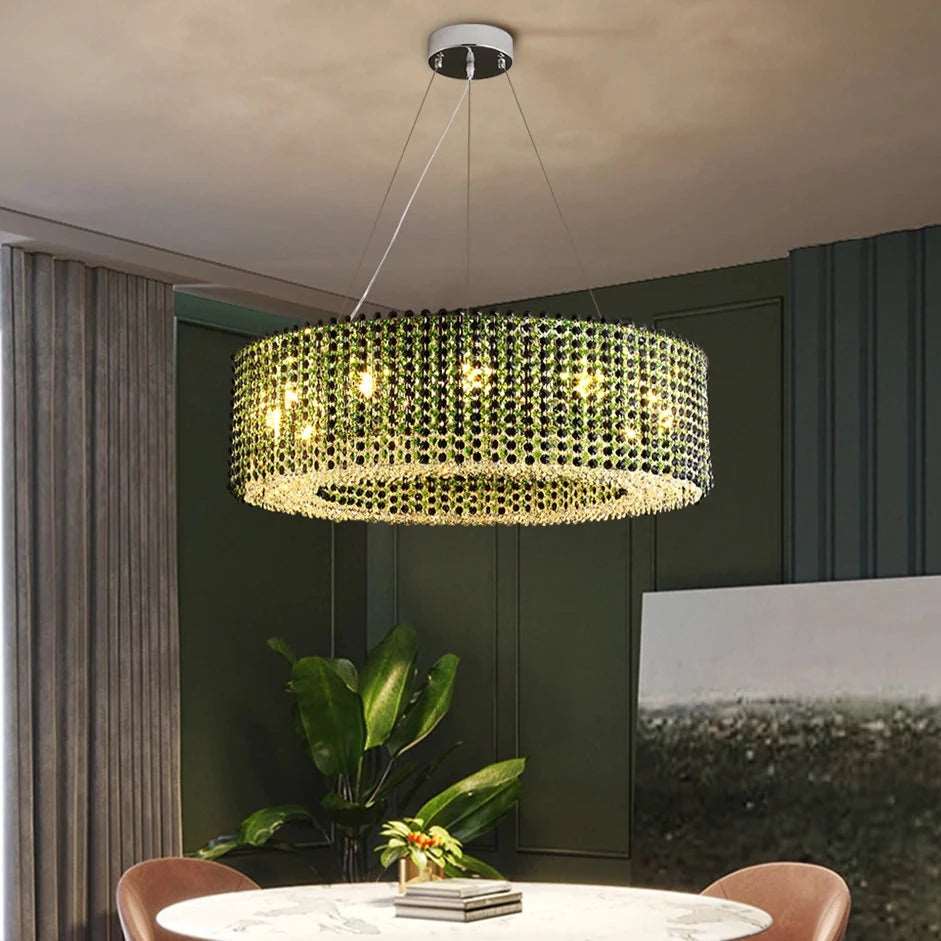 Black Crystal chandelier - Lazuli House for dining room view 2