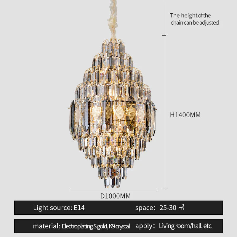 Crystal chandelier - Celia Lane for dining room view 11