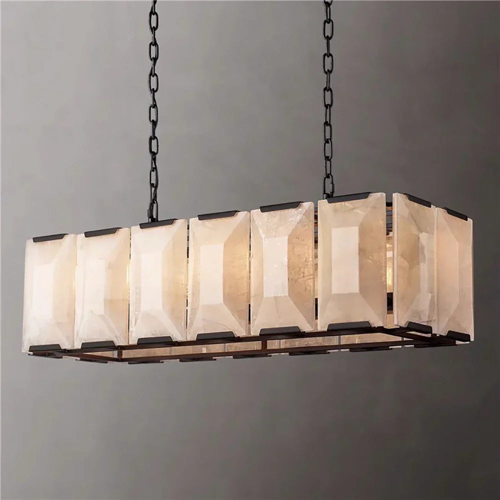 Black Crystal chandelier - Finch Bay for dining room view 2
