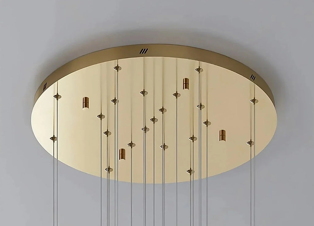 Gold Linear chandelier - Caro House for dining room view 5
