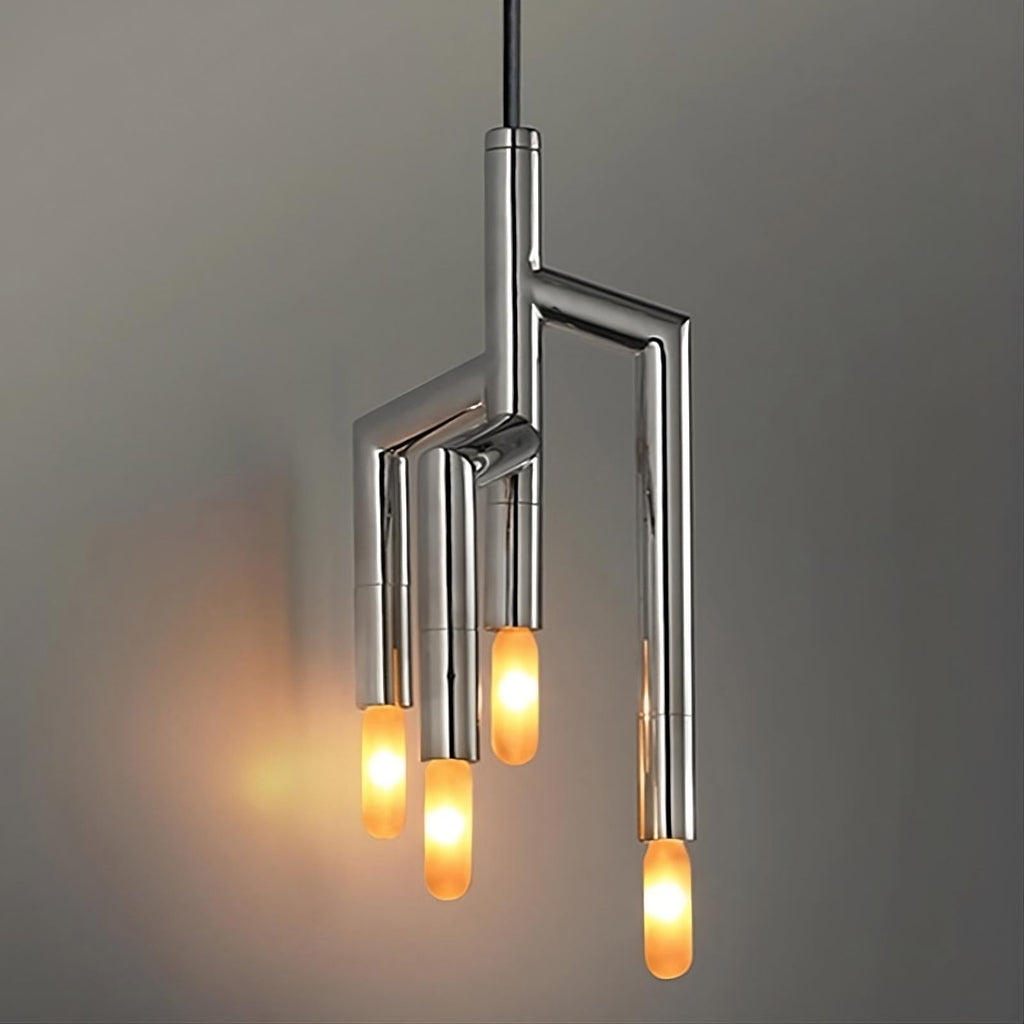 Steel Linear chandelier - Rumi Lane for dining room view 4