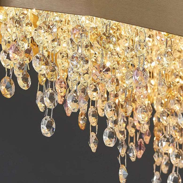 Black Crystal chandelier - Alden Court for dining room view 5