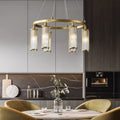Copper Glass chandelier - Mira House for dining room view 1