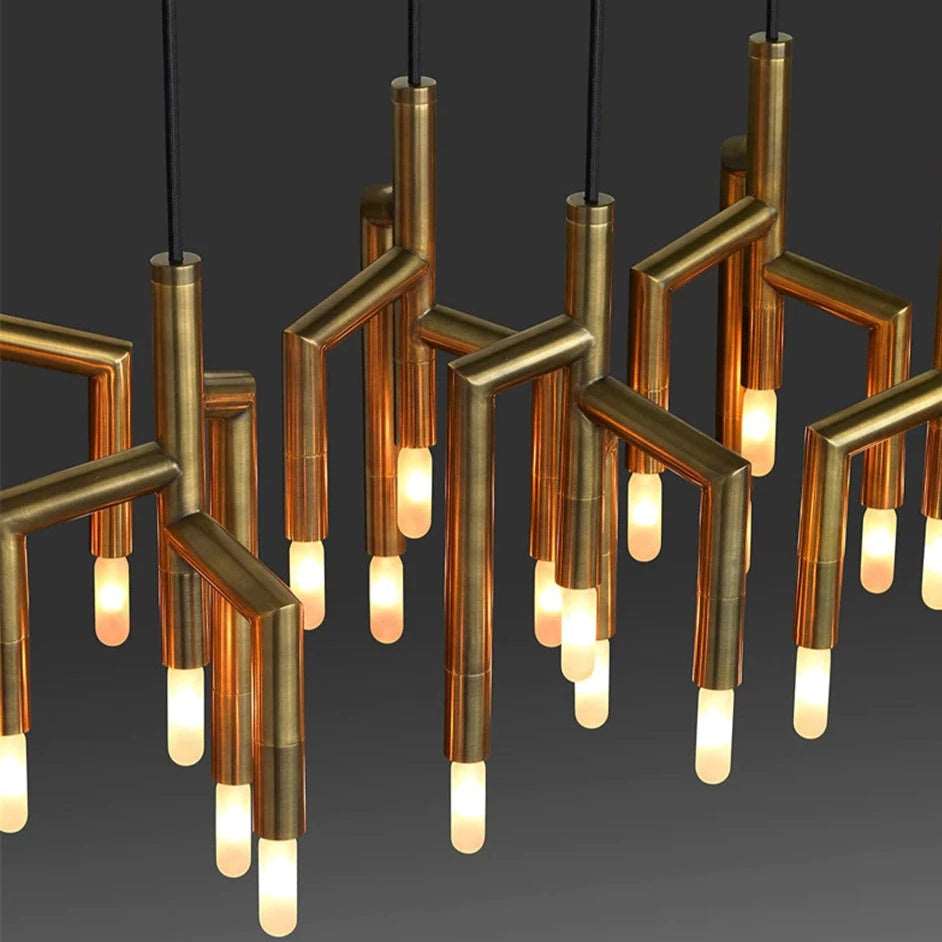 Steel chandelier - Ion Lane for dining room view 3