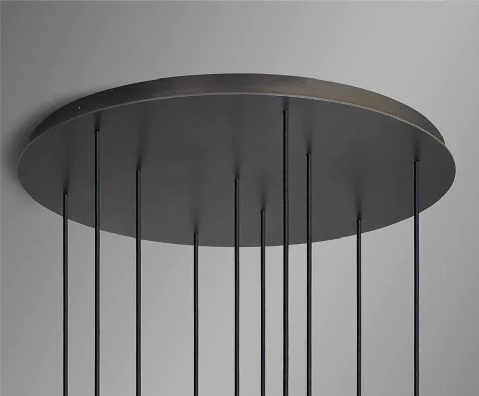 Steel Linear chandelier - Rumi Lane for dining room view 5