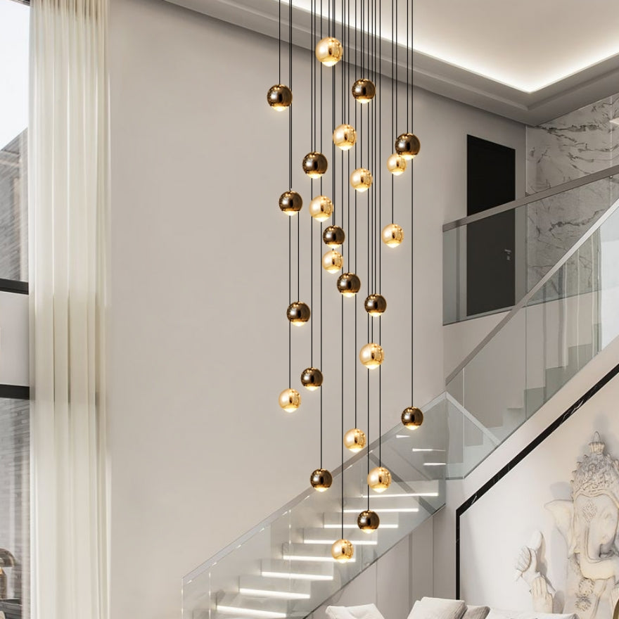 Crystal Linear chandelier - Junia Lane for dining room view 1