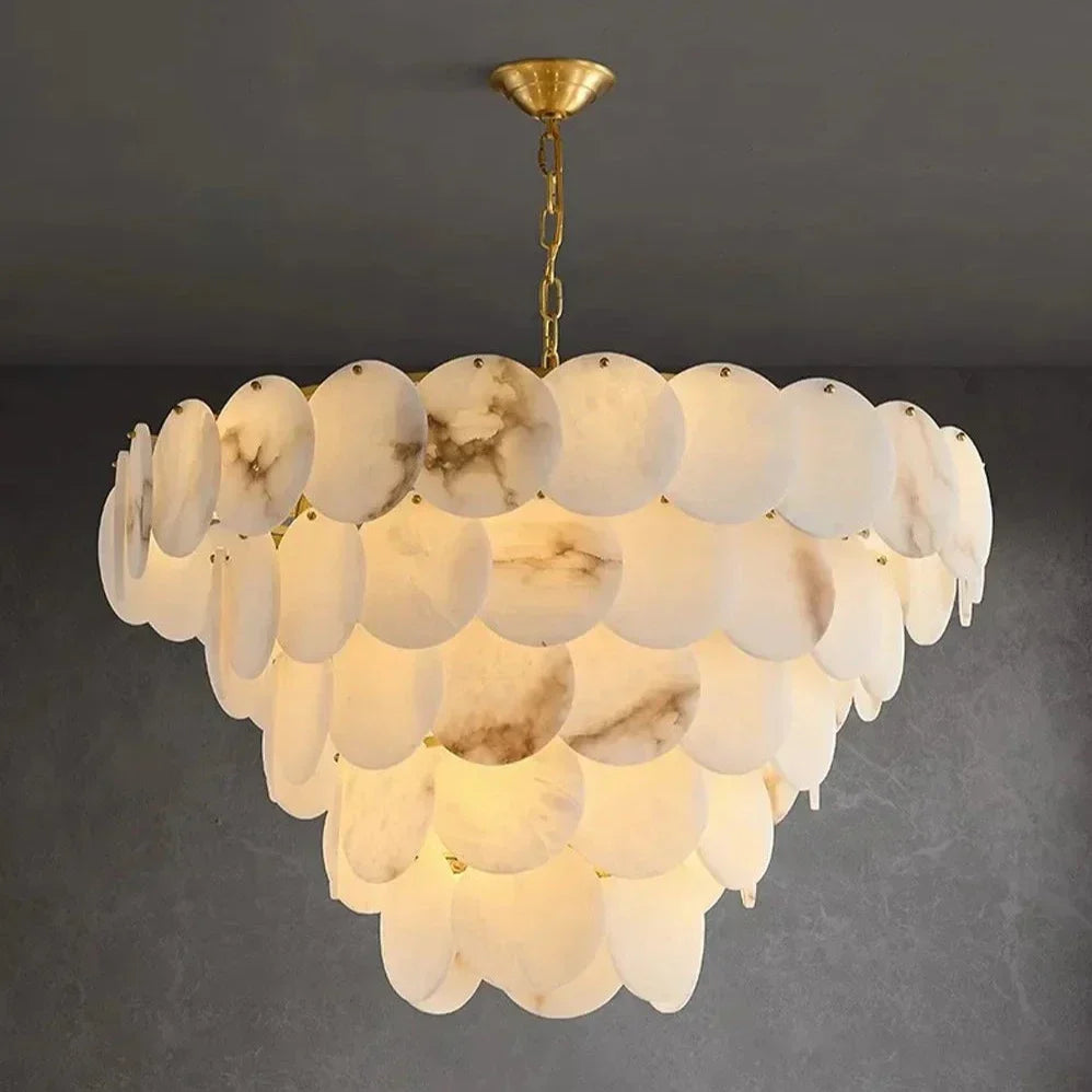 Brass Brass chandelier - Briar Bay for dining room view 2