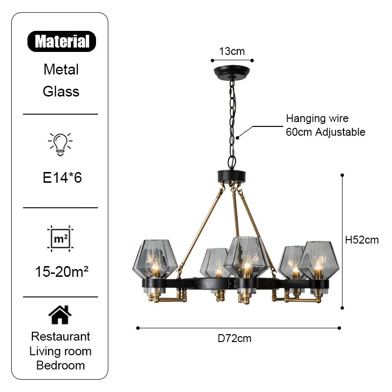 White Glass Linear chandelier - Petra Bay for dining room view 8