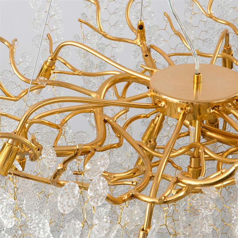 Crystal chandelier - Yule Court for dining room view 3
