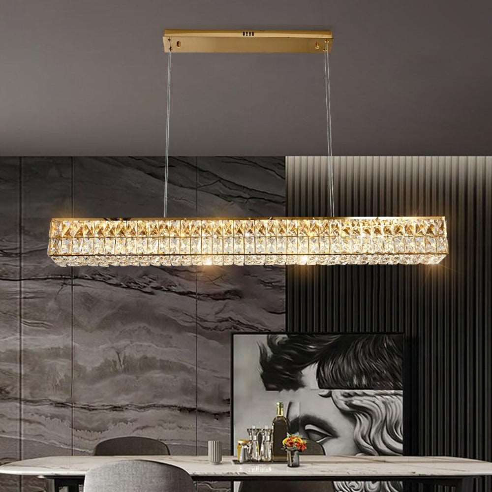 Clear Crystal chandelier - Esme Lane for dining room view 1