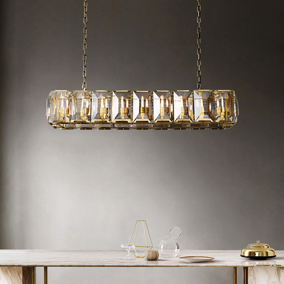Black Crystal chandelier - Ilona Lane for dining room view 1