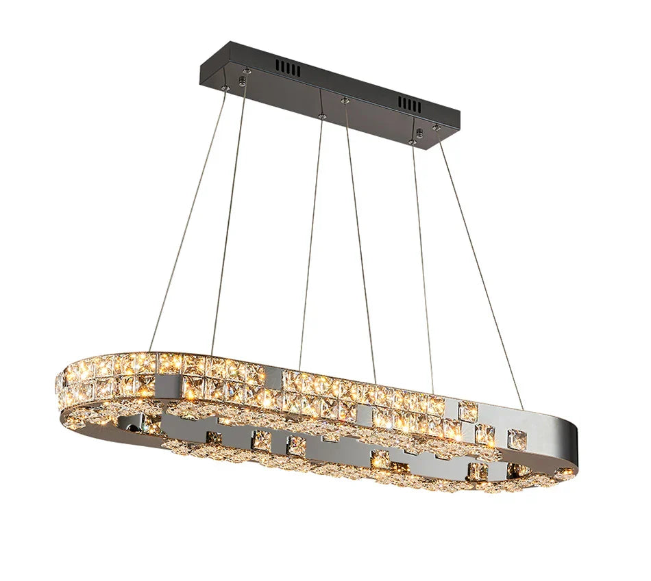 Black Crystal chandelier - Keira Lane for dining room view 6