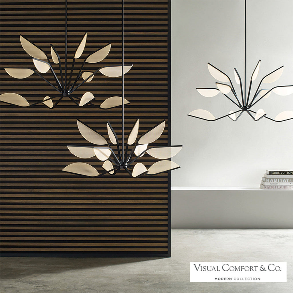 Matte Black Acrylic chandelier - Orion Arc for dining room view 3