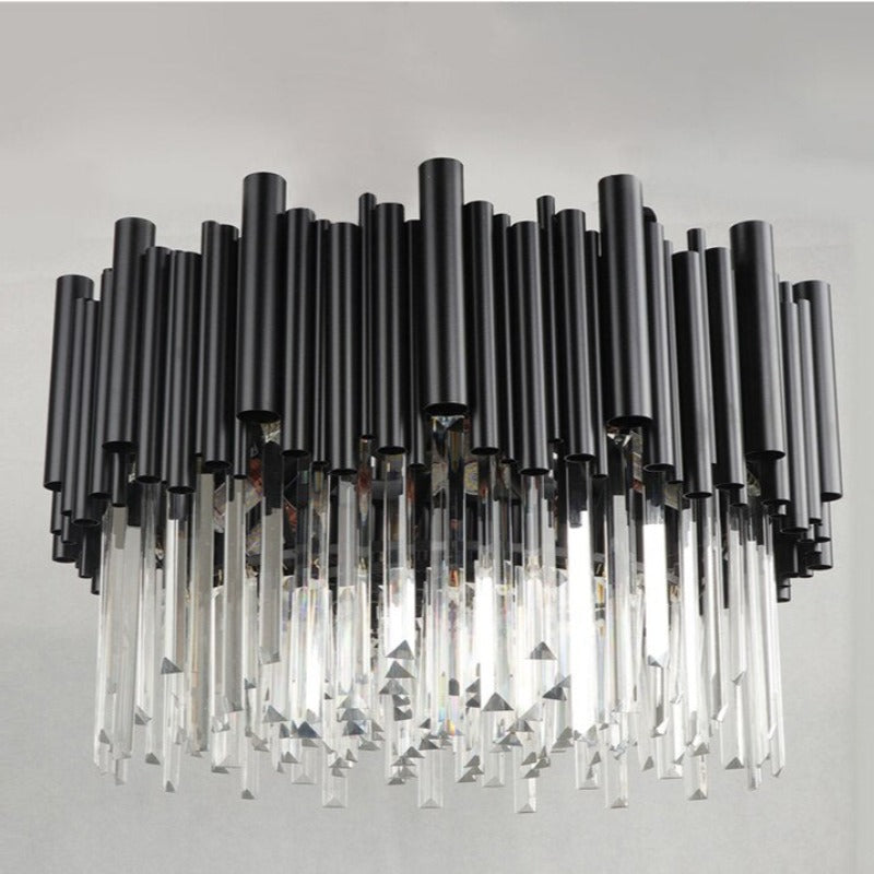 Black Crystal chandelier - Linnea House for dining room view 7
