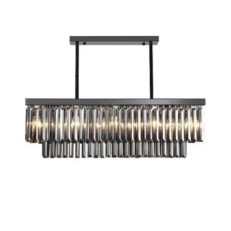 Black Crystal chandelier - Willa Court for dining room view 5