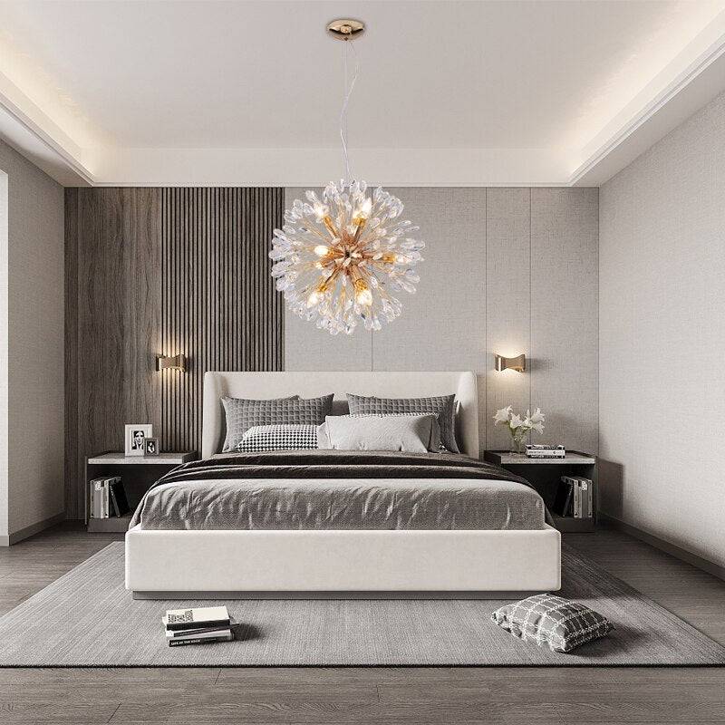 Clear Crystal Sputnik chandelier - Maia House for dining room view 4