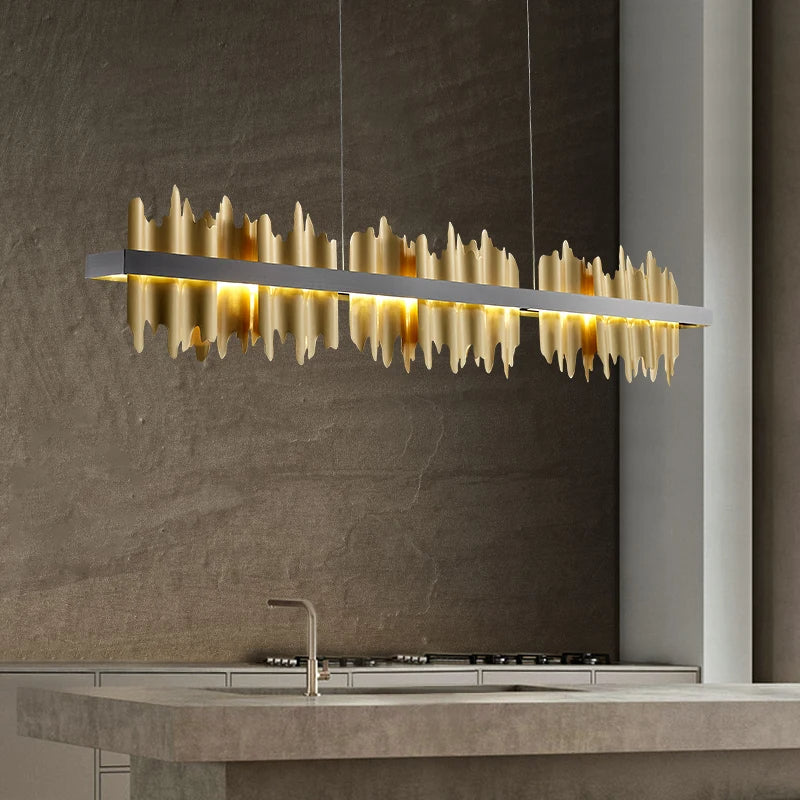Brass Brass chandelier - Clara Lane for dining room view 2